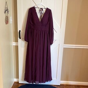 Elegant Purple Evening Dress